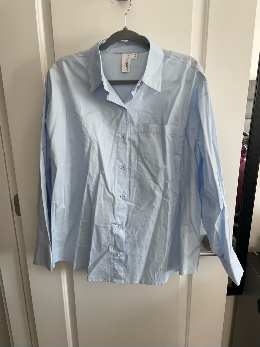 Collusion Corset Back Button-Up Shirt